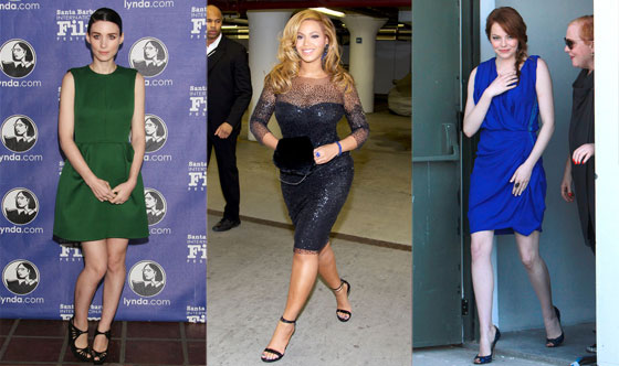 Beyonce, Rooney Mara, Emma Stone Beyonce, Rooney Mara, Emma Stone